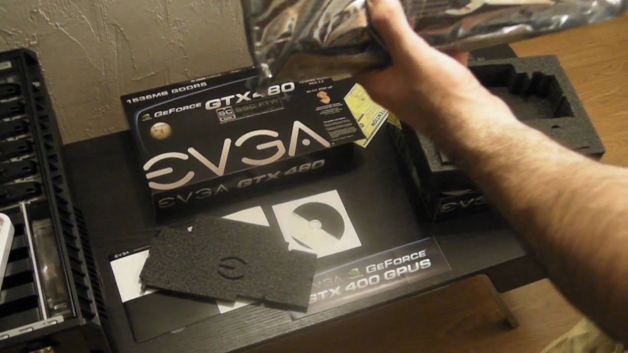 EVGA GTX 480 Superclocked + Unboxing