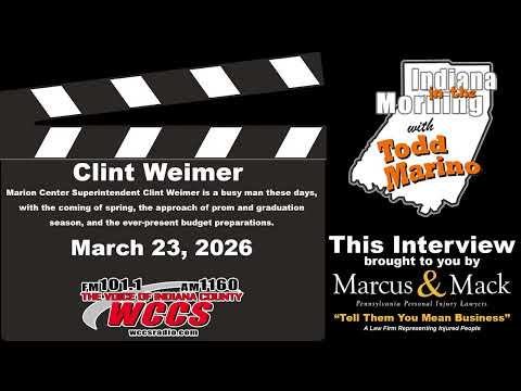 Indiana in the Morning Interview: Clint Weimer (03-23-26)