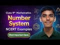 Class 9 Maths Number System 🔥 | NCERT Examples Explained | Most Important Questions