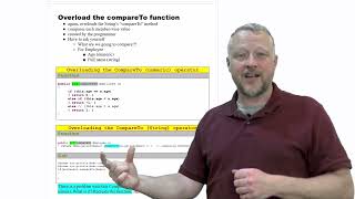 12 - Exercise - Overload the compareTo function
