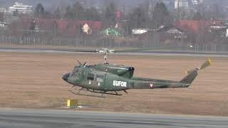 Austrian Air Force Agusta Bell 212 Engine Start And Take Off At Grazgrz Ii 5D-Hn
