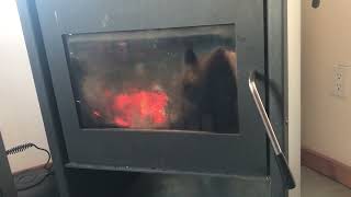 How to light our Blaze King wood stove part 2