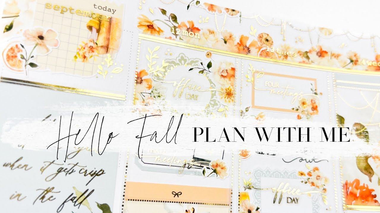 Hello Fall! Plan with Me ft. Crafts by Thaowie