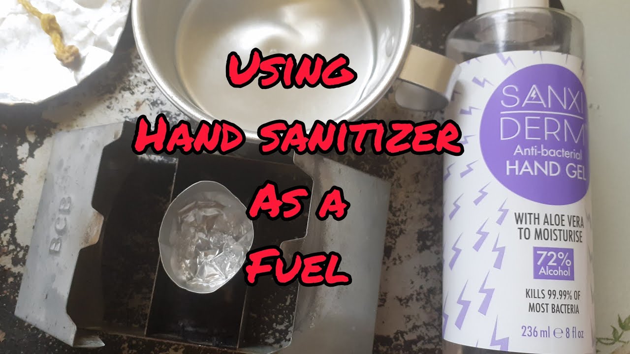 👍using hand sanitizer as a fuel👍 YouTube