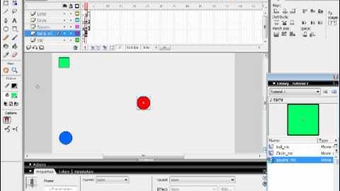 Flash Tutorial 1A. Two Objects Hit