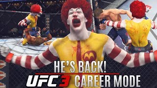 Ronald McDonald Has Returned To The UFC! Still Dangerous! EA Sports UFC 3 Career Mode Gameplay