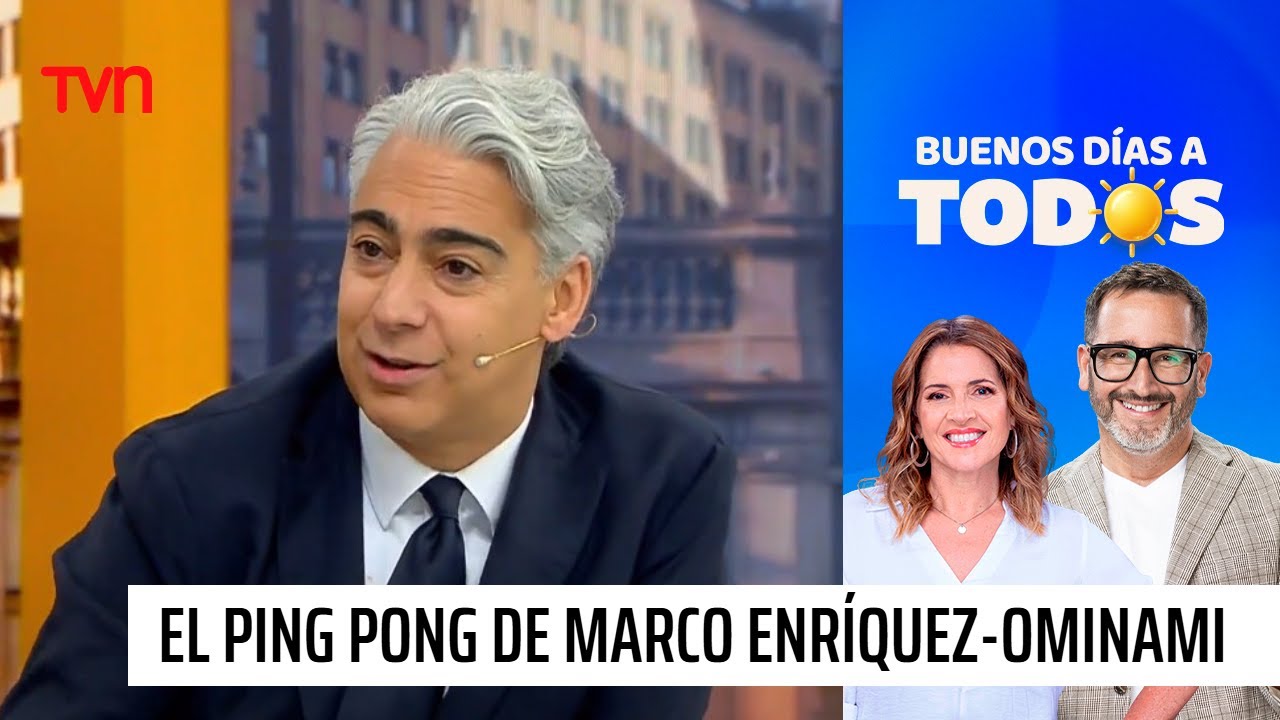 Mira el ping pong de Marco Enríquez-Ominami en el "Buenos Días a Todos" | Buenos días a todos