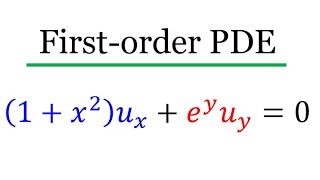 First-Order PDE Practice