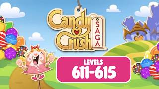 Candy Crush Saga | Levels 611-615 Full Clear | Compilation | All in One Video! | ASMR 🍬🧘‍♀️🦄 screenshot 1
