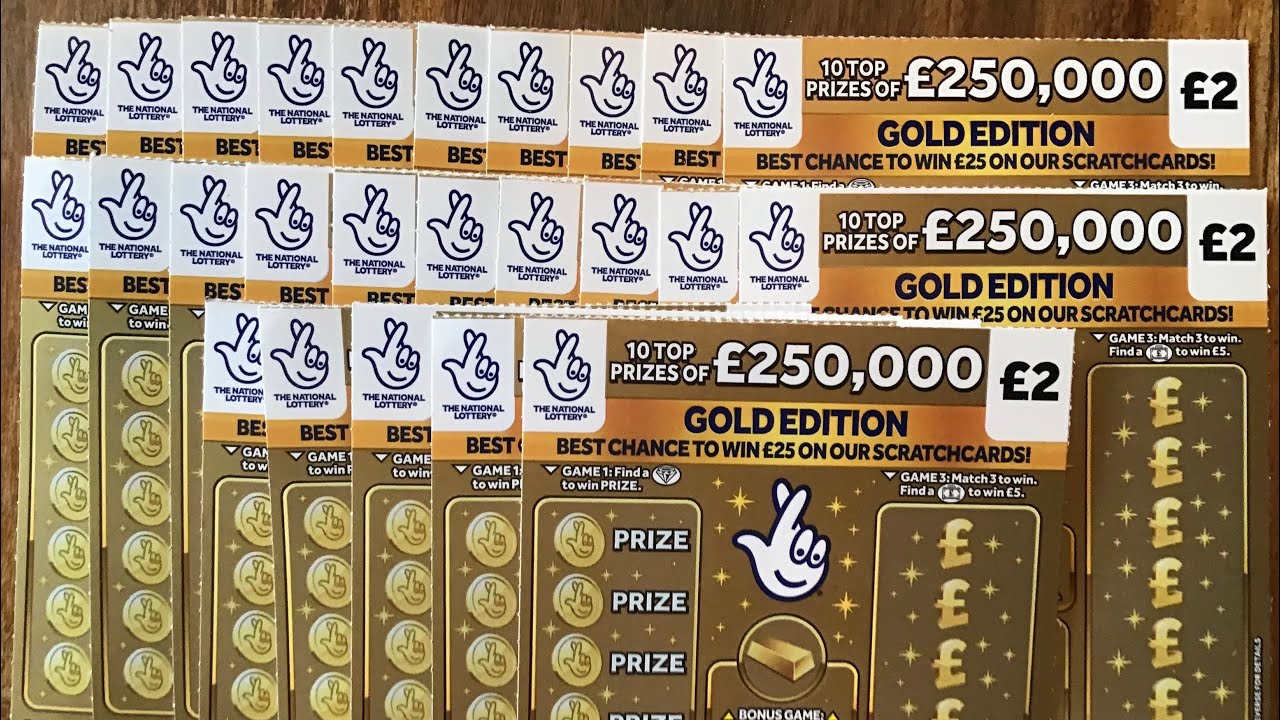 💷 **NEW** £2 gold edition national lottery scratchcards uk
