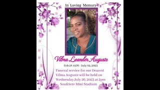 Funeral Service of Vilma Leander Auguste