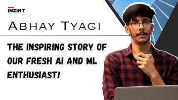 Introducing Abhay Tyagi: Our Talented New AI and ML Trainee at INZINT Pvt Ltd!