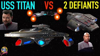 Viewer Request USS Titan VS 2 Defiant Class Ships - Both Ways - Star Trek Starship Battles