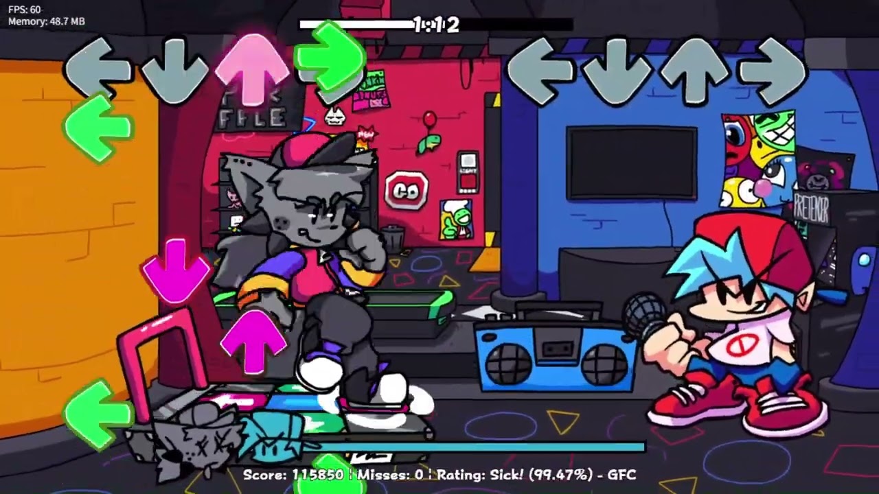 【FNF】  FNF - Scratch Post 99.2% No miss #fnf #fridaynightfunkinmod #フライデーナイトファンキン