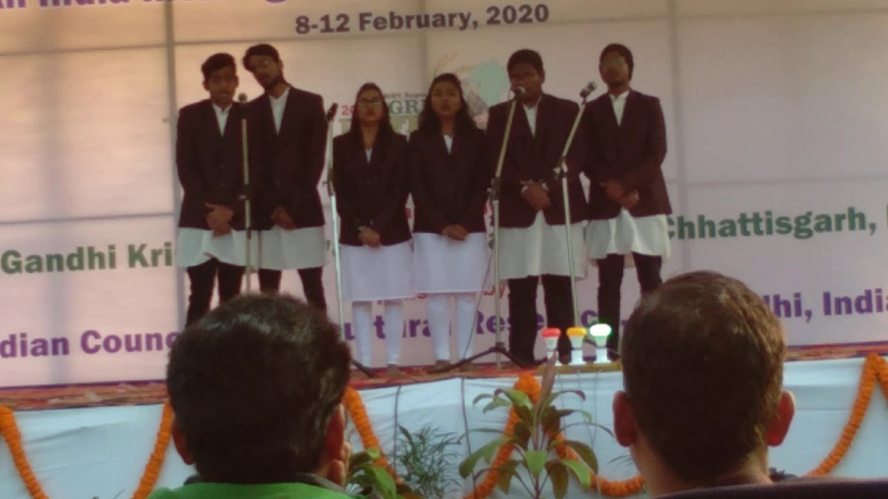 AGRIUNIFEST 2020 IGKV CHHATTISGARH . OUAT CHAMPION TEAM OF 2020 . PATRIOTIC SONG