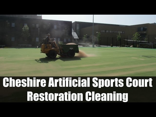 Cheshire Artificial Sports Court Restoration Cleaning