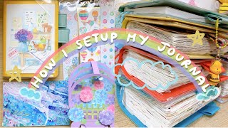 How I Setup My Journal / Hobonichi Techo Avec + *NEW* Stationery! ♡