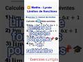 Exercice 1 - Limites de fonctions | Maths de lycée