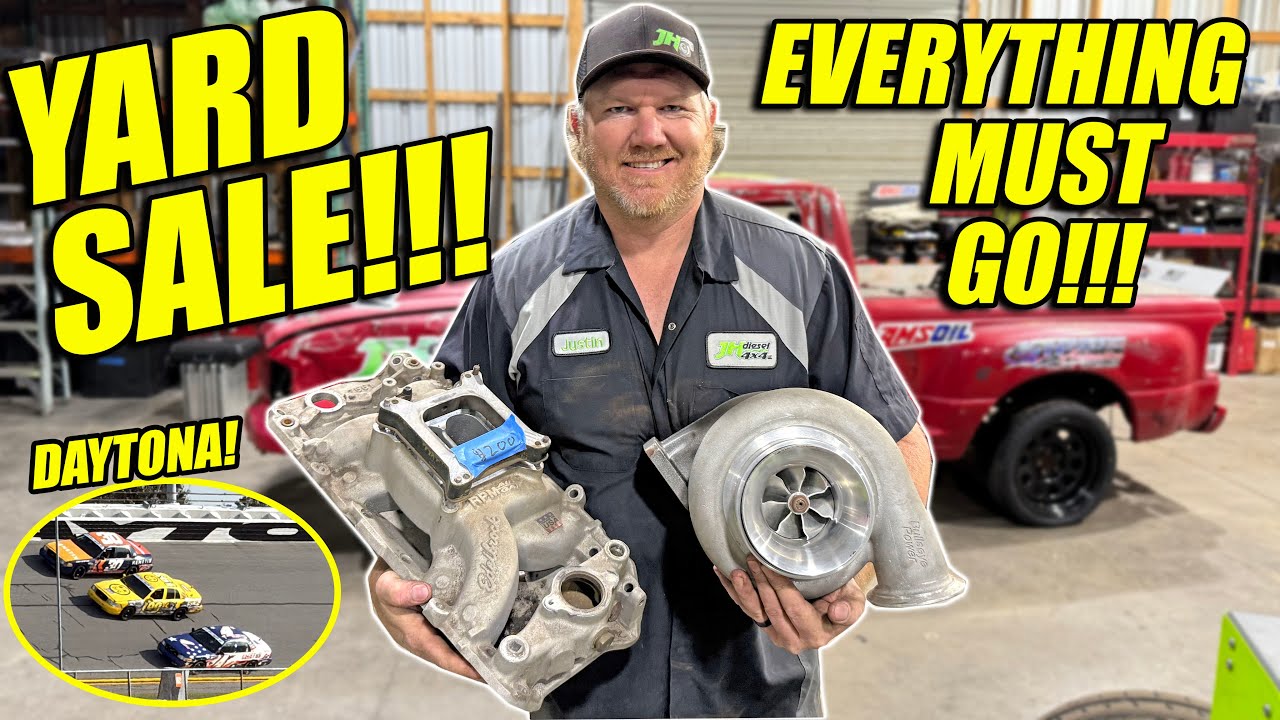 Yard Sale!!! Selling Everything We Don't Need!!! + We Rip Some Laps Around Daytona With The Boys!!!