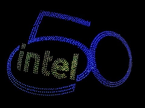 Intel 50th Anniversary Drone Light Show