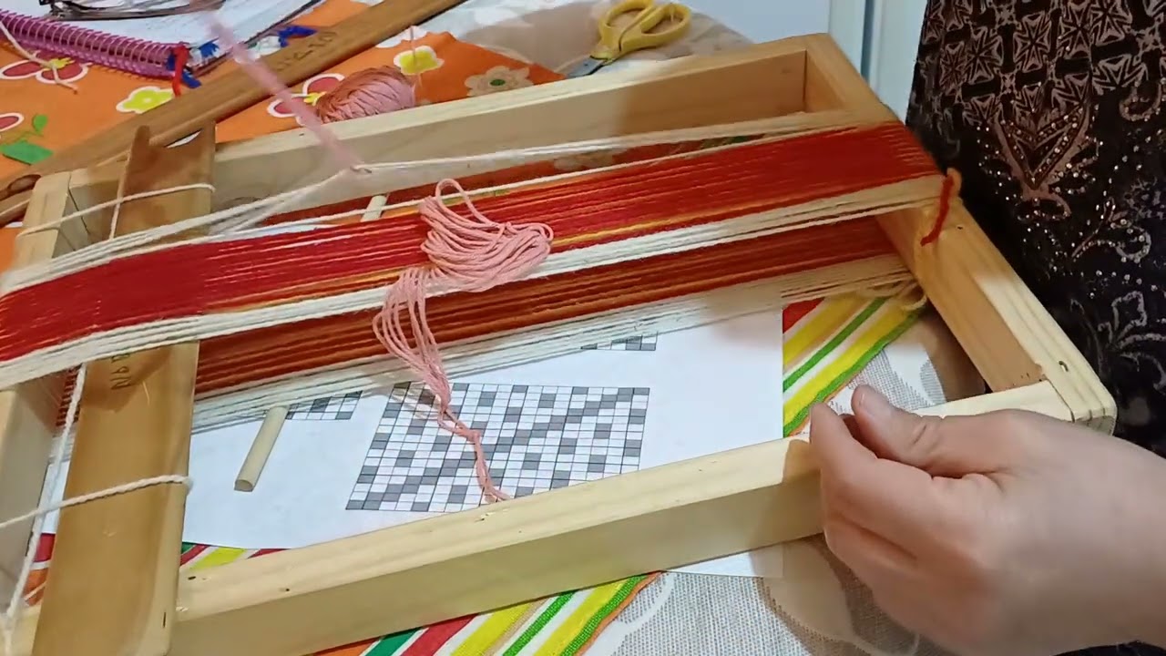 Telar Mapuche tecnica Pallay clase 1
