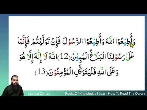 Learn to Read #quran #204 Surah al Taghabun 3/4 #tajweed