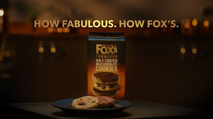 Fox's Fabulous Half-Coated Cookies TV Spot