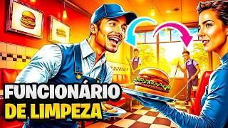 Contratei uma Funcionária de Limpeza - Fast Food Simulator - Parte 2 screenshot 4