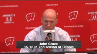 Video: Illinois coach John Groce coach calls UW's offense 'a monster'