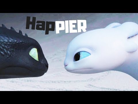 Toothless x Light Fury | Happier