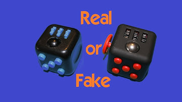Real Fidget Cube Compared to Knock Off Counterfeit