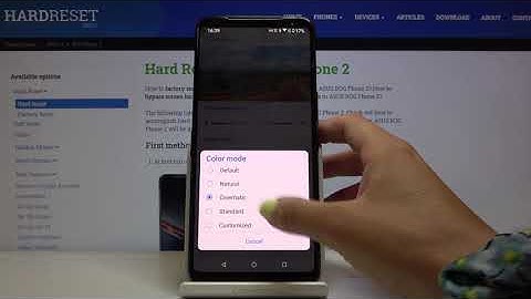 How to Change Screen Color in Asus ROG Phone 2 - Display Color