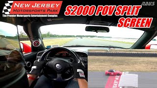 S2000 Flat Out Track POV - Split Screen - NJMP Thunderbolt