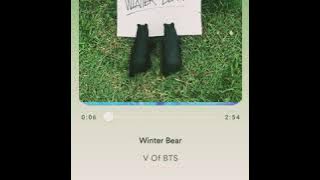 Winter Bear by V of BTS Audio Download mp3