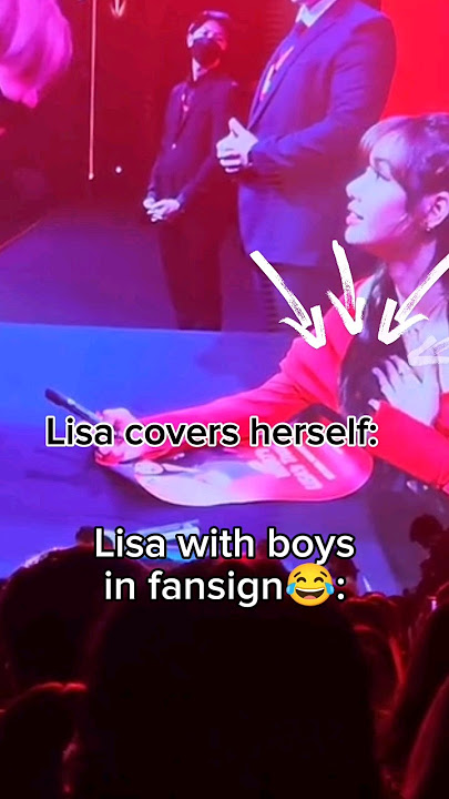 Lisa hates boys😂😭💛 #lisa
