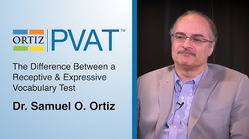 Ortiz PVAT™ | The Difference Between A Receptive & Expressive Vocabulary Test | Dr. Samuel O. Ortiz