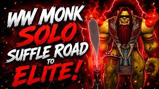 Windwalker Monk Solo Shuffle Road To Elite😈 BUILD INSANE!