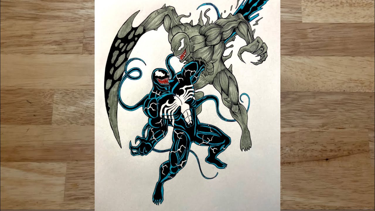How To Draw Riot How to draw Venom vs Riot - YouTube