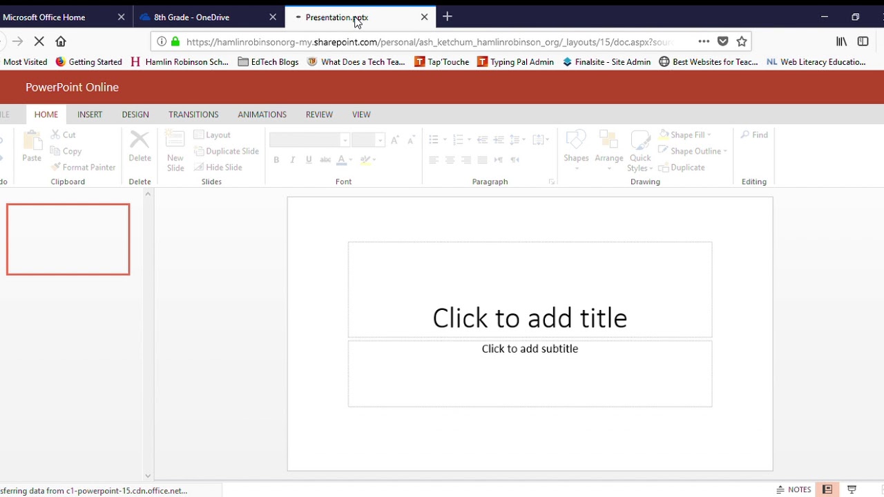 Creating A New PowerPoint Within OneDrive - YouTube