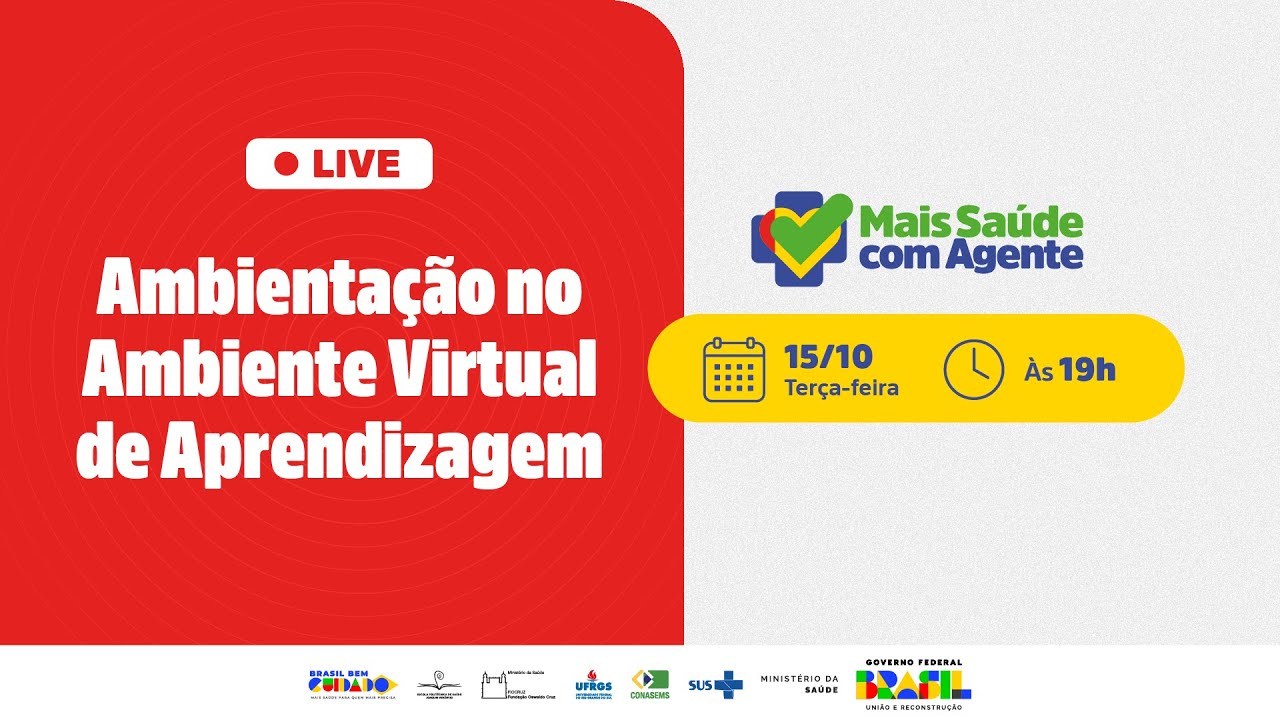 [LIVE] Mais Saúde com Agente | Ambientação no Ambiente Virtual de Aprendizagem (AVA)