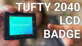 Hands On With The Tufty 2040 - Hackable Lcd Badge Powered By Pi2040