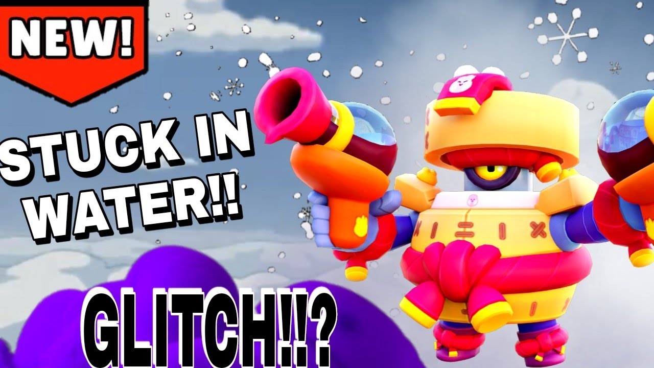 DARREL STUCK IN WATER || BRAWL STARS GLITCH 