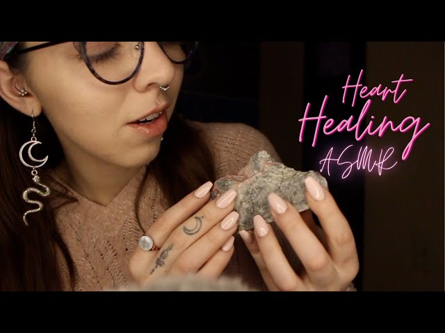 Healing Your Heart ASMR💗 with Rhodochrosite & Pink Tourmaline💎
