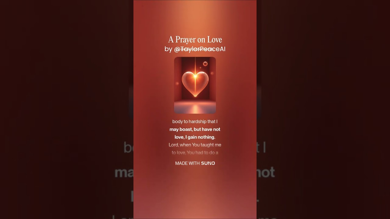 A Prayer On Love v2  /Faith/Jesus/Prayer/Gospelmusic2025/Gospelmusic @TaylorPeaceAI