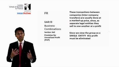 LSBF ACCA F7: Introduction to Provision on Unrealised Profit Part 1