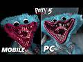 Poppy Playtime Chapter 5 Mobile Fangame vs PC - Huggy Wuggy Chase | Comparison (Gameplay)