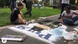 Time lapse of Adelphi University's Chalk UP! 2015: Long Island Pulse
