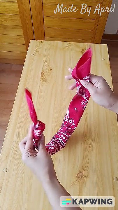 How to Fold and Tie a Bandana Fast and Easy | DIY Adjustable Bandana Headband Folding Tutorial