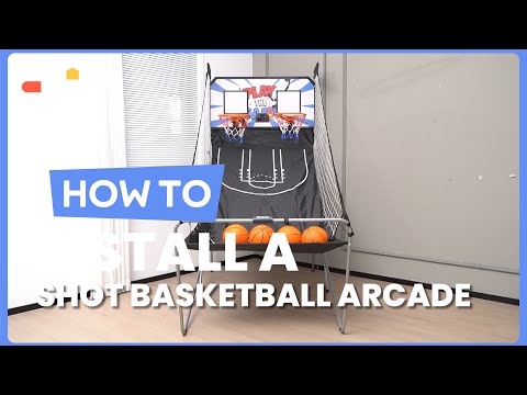 How To Install The Foldable Dual Shot Basketball Arcade Game SP37878 Costway Howto 