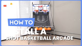 How to Install the Foldable Dual Shot Basketball Arcade Game | SP37878 #costway #howto screenshot 4
